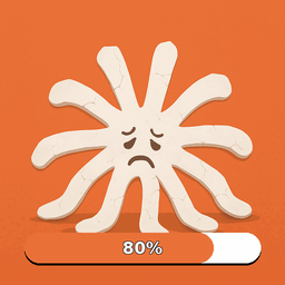 Slack avatar at 80% Claude usage